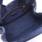 Prada Tote Canapa Navy Canvas — view 3
