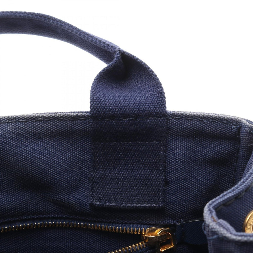 Prada Tote Canapa Navy Canvas — view 8
