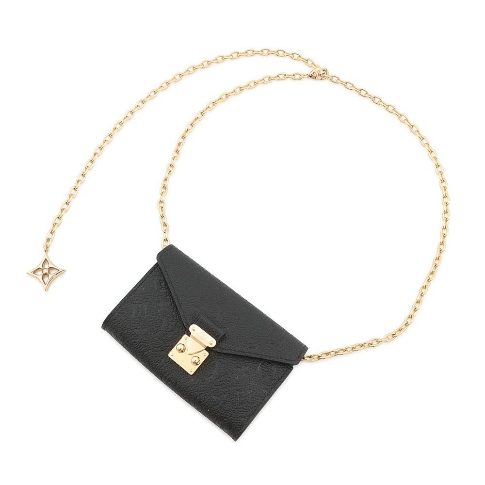 Louis Vuitton Chain Belt Monogram Empreinte Pochette Metis Mini Bag Waist Pouch