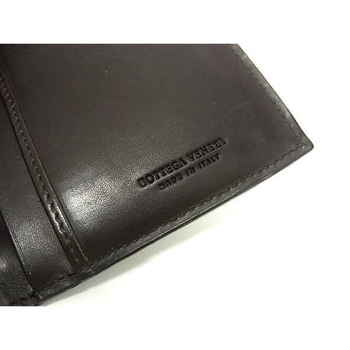 Bottega Veneta Wallet Intrecciato Brown Leather Knee Fold Long — view 2