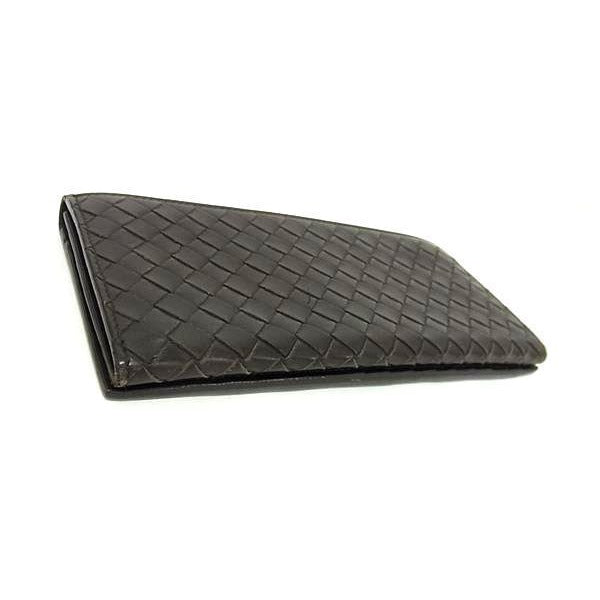 Bottega Veneta Wallet Intrecciato Brown Leather Knee Fold Long — view 3