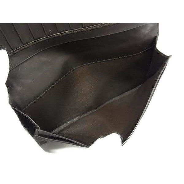 Bottega Veneta Wallet Intrecciato Brown Leather Knee Fold Long — view 5