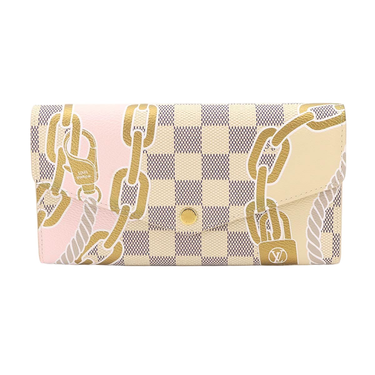 Louis Vuitton Damier Azur Nautical Portefeuille Sarah NM Bifold Wallet