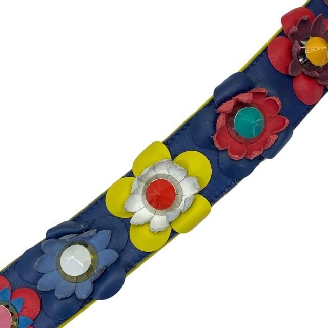 Fendi Strap You Long Shoulder Accessories For Bags Flower Leather Studded — view 7