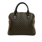 Celine Vintage Macadam Blason Pattern Logo Leather Handbag