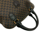 Celine Vintage Macadam Blason Pattern Logo Leather Handbag