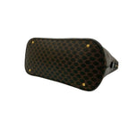 Celine Vintage Macadam Blason Pattern Logo Leather Handbag