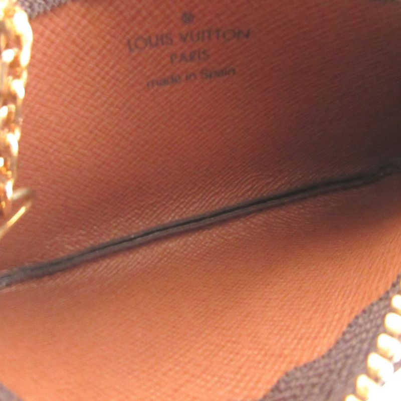 Louis Vuitton Monogram Pochette Cles Brown Coin Case Wallet 0973 — view 5