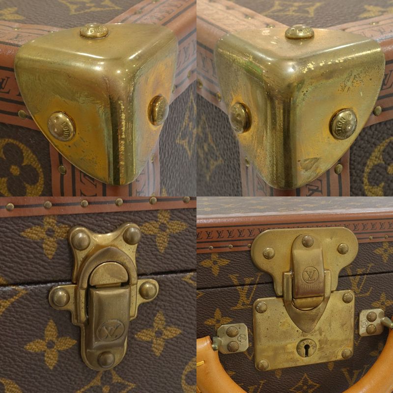 Louis Vuitton Bisten 55 Trunk Case Monogram Canvas Leather Brown — view 6