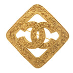 Chanel Coco Mark GP Gold Brooch 0159