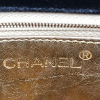 Chanel CC Logo Velour Quilted Waist Pouch Black — view 8