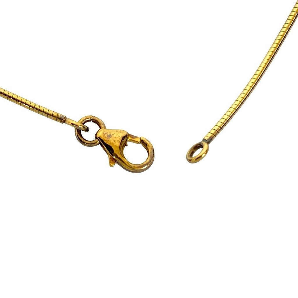 Hermes Pop Motif Necklace Pendant Choker Gold Black — view 3