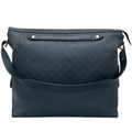 Louis Vuitton Duplex Damier Infini Leather Blue Shoulder Bag Silver