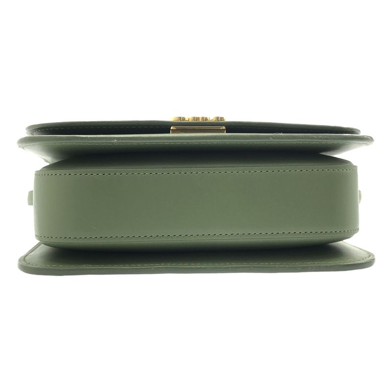 Loewe Goya Anagram Logo Leather Small Shoulder Bag Green — view 7