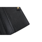 Gucci Long Wallet Women Leather Black Interlocking Continental — view 6