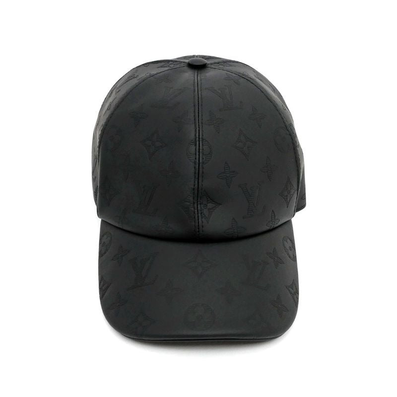 Louis Vuitton Cap Monogram Black Silver Hardware Hat