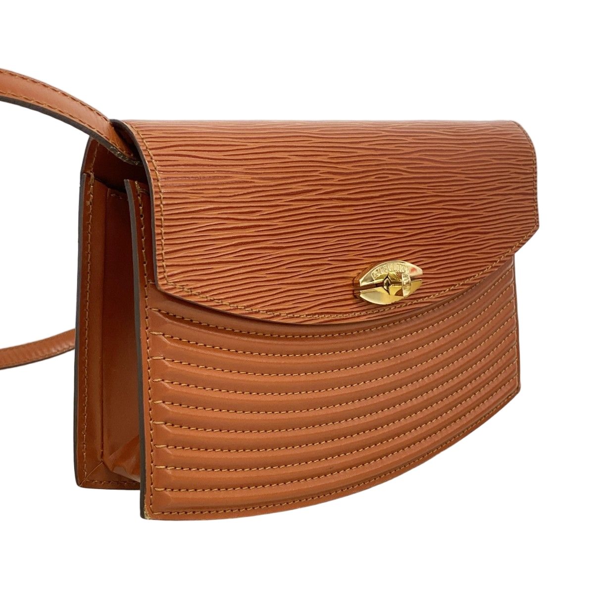 Louis Vuitton Shoulder Bag Epi Preble Kenya Brown — view 2