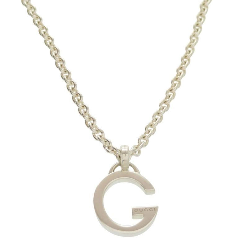 Gucci G Logo Silver 925 Necklace Accessory 0372