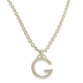 Gucci G Logo Silver 925 Necklace Accessory 0372