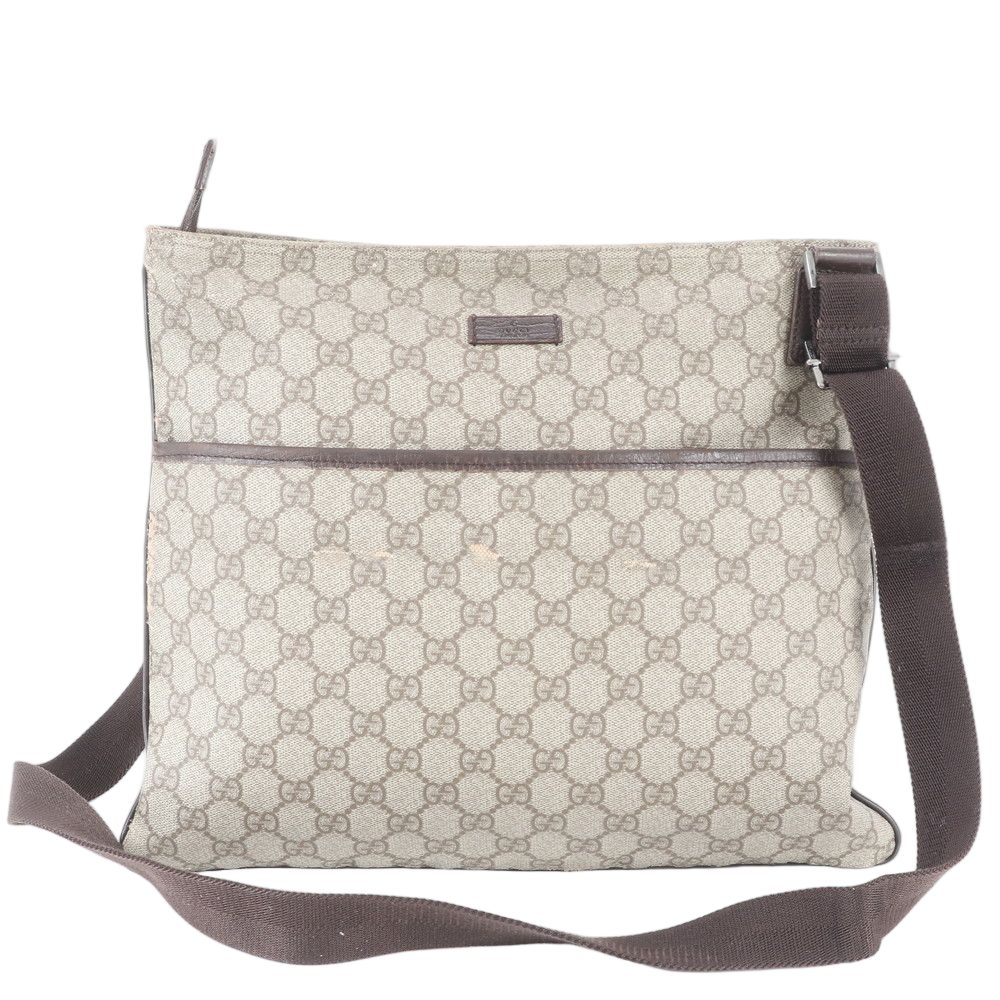 Gucci GG Supreme Leather Shoulder Bag Crossbody Messenger Business Tote