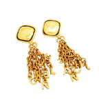Chanel Earrings Vintage CC Logo Gold Plated — view 2