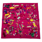 Hermes Carre 90 Scarf 100% Silk les Confessions Purple Box — view 2