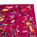 Hermes Carre 90 Scarf 100% Silk les Confessions Purple Box — view 4