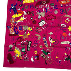 Hermes Carre 90 Scarf 100% Silk les Confessions Purple Box — view 5
