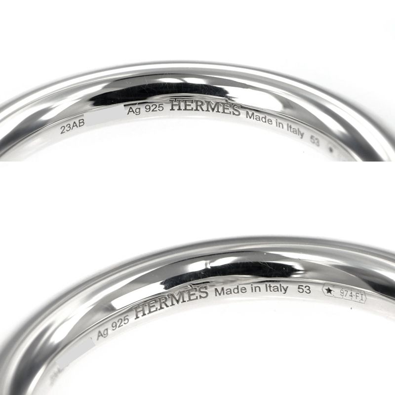Hermes Ring Echape MM Size 53 AG 925 Silver Accessories — view 7