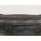 Louis Vuitton Clutch Monogram Eclipse Pochette Volga Black Gray Leather — view 3