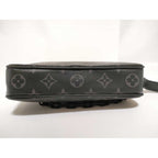 Louis Vuitton Clutch Monogram Eclipse Pochette Volga Black Gray Leather — view 5
