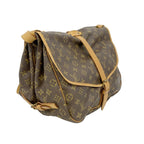 Louis Vuitton Shoulder Bag Monogram Saumur 35 Brown — view 2