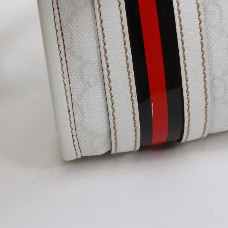 Gucci Sherry Line Waist Bag Leather White Body — view 6