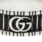 Gucci Ring Double G Silver Black — view 4