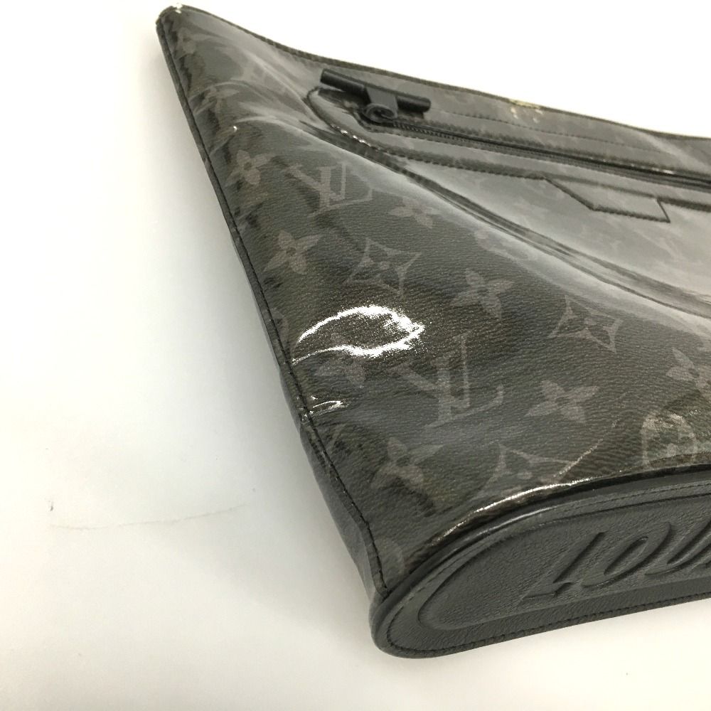 Louis Vuitton Monogram Eclipse Glaze Pochette Cosmos Clutch Bag — view 3