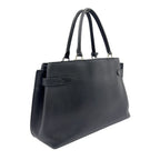 Louis Vuitton Lockme Leather Black Handbag Silver — view 2