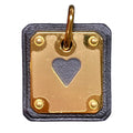 Hermes As de Coule PM Heart Motif Gpxleather Pendant Top Black Gold Brand