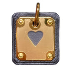 Hermes As de Coule PM Heart Motif Gpxleather Pendant Top Black Gold Brand
