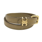 Celine Les Cuirs Bracelet Double Leather Khaki — view 2