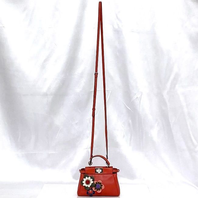 Fendi 2-Way Bag Micro Peekaboo Red — view 4