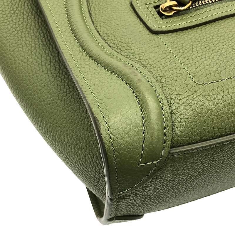 Celine Nano Luggage Handbag 15 lk Khaki — view 9