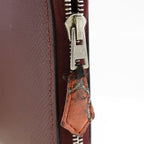 Hermes Azap Long Silk-in Vaux-epson Rouge Ash Bordeaux R Wallet — view 9