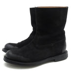 Gucci Pecos Boots Shoes Men Suede Leather Black 98411 Camden Lug