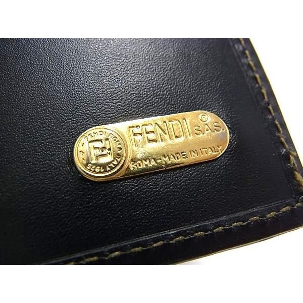 Fendi Wallet Pecan 068 Khaki Leather Bifold — view 2