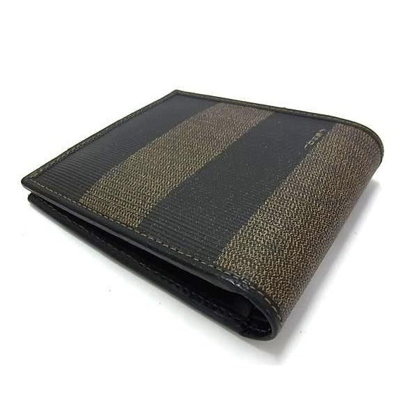 Fendi Wallet Pecan 068 Khaki Leather Bifold — view 3