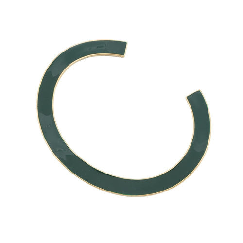 Bottega Veneta Bracelet Curve Calf Bangle Enamel Green Lime
