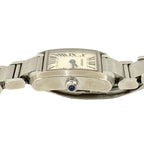 Cartier with Case Tank Francaise Stainless Steel Quartz Watch Silver — view 6
