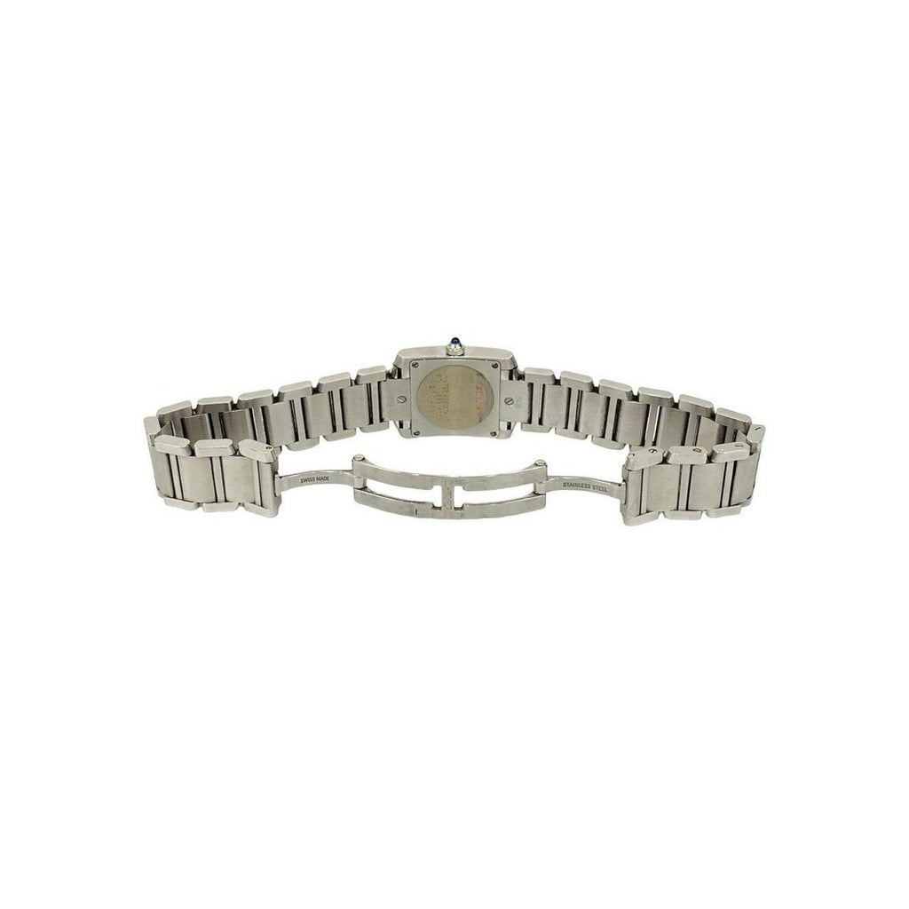 Cartier with Case Tank Francaise Stainless Steel Quartz Watch Silver — view 9