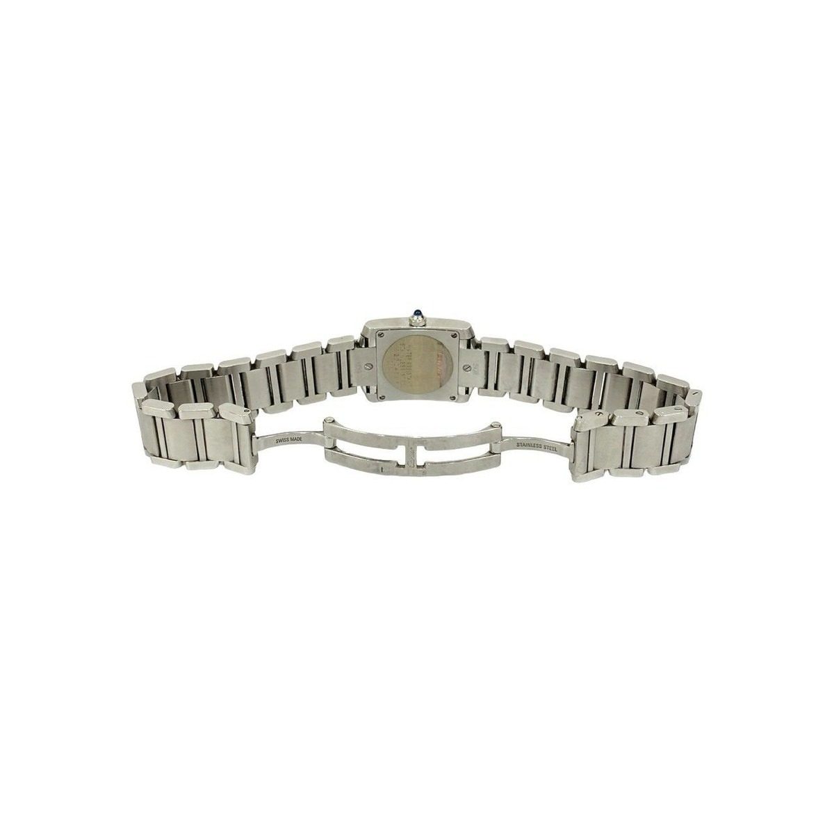 Cartier with Case Tank Francaise Stainless Steel Quartz Watch Silver — view 9