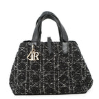 Dior Handbag Cannage Toujour Tweed Black